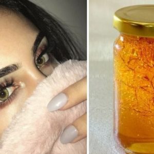 خلطة الزعفران شعرة الجبارة لكتثيف الرموش وتقويتها في أسبوعين