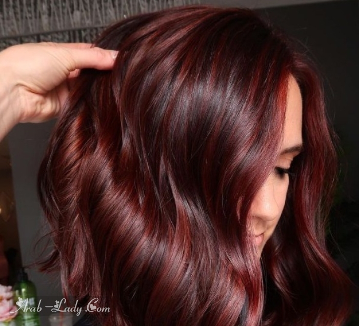  درجة الياقوت الداكن من ألوان الأحمر لصبغ الشعر