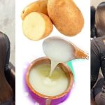 جربي كيراتين البطاطس الطبيعي لشعر متطاير وحريري وقمة في النعومة